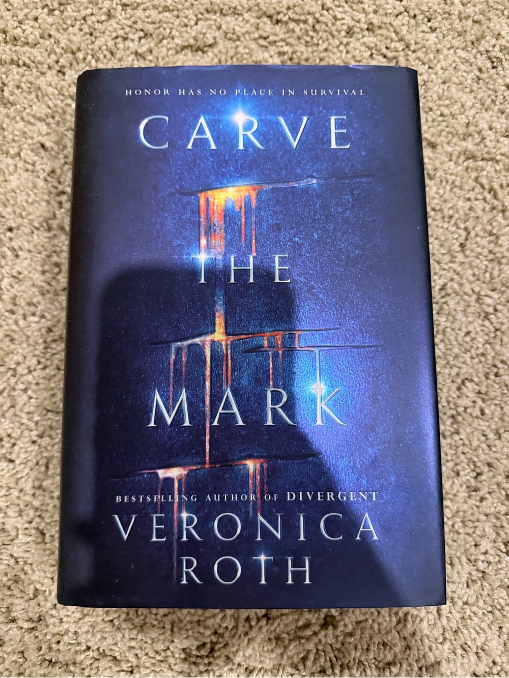 Carve the Mark by - Blue Hardcover Art Print